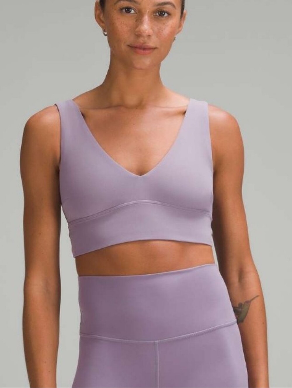 Lululemon Align V-Neck Bra Light Support, C/D Cup Purple Ash Size 14 EUC